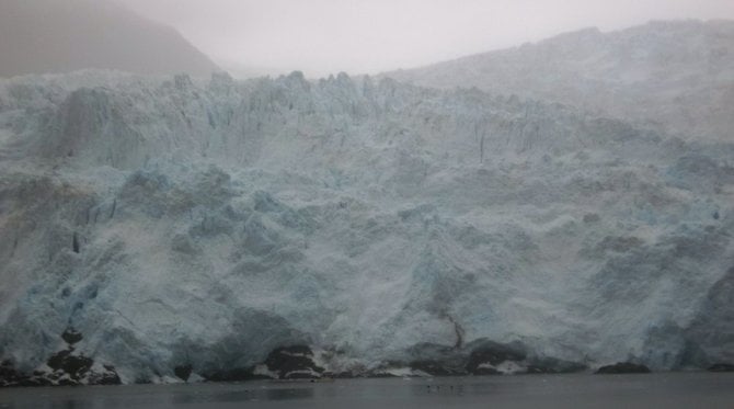 The Kenai's Holgate Glacier is impressive from the deck of a cruise ship – especially when you realize just how small the ship is by comparison. 