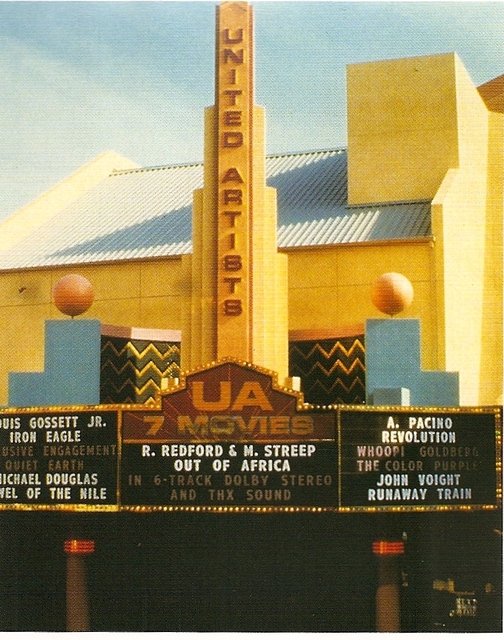Remember when UA Horton Plaza had a three-sided marquee?