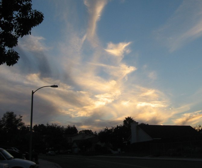 Clouds at twilight, Oceanside