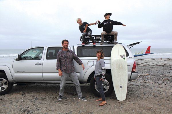 Crozier family. Caleb: “My brother does steezie stuff on the longboard. I’m more of a radical, like, ripper-shredder.”