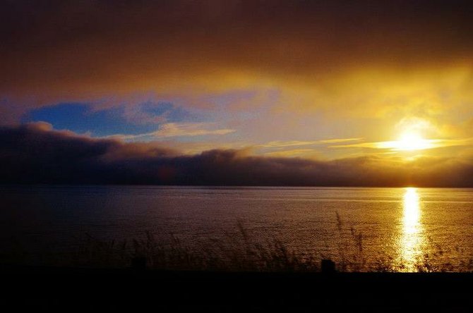 Oregon Coast Sunset in Tillomook OR 