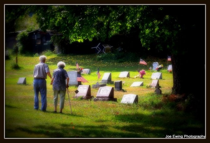 An old couple visting their final resting place, the coal miners cemetery on the banks of the Monongahela River.









California, Pennsylvania