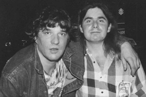 (Backstage in Groton CT with Rick Danko, 1991)