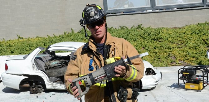 Fire Dept. engineer Danny Glessner.  Photo Weatherston