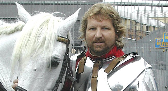 Jeffrey Hedgecock, 43, of Ramona, has built a life around Medieval things.