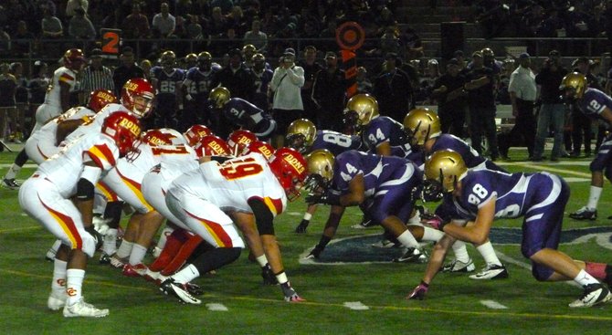 Cathedral Catholic lines up across from St. Augustine in the Holy Bowl