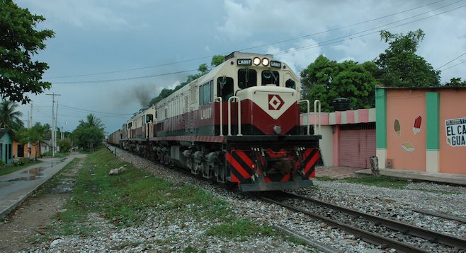 The passenger trains stop infrequently in Aracataca, Colombia, but that may soon change. 
