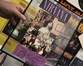 (Ticket and photos of Nirvana at OTR 10-24-91)
