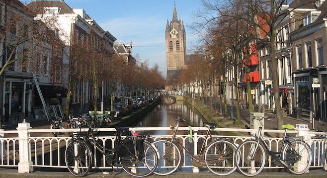No, not Amsterdam – but still plenty of bikes and canals. The slower pace of Delft is just an hour train ride away. 