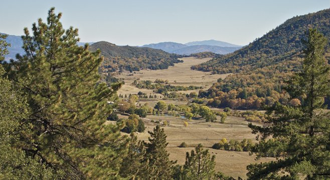 Mendenhall Valley, viewed from the Observatory Trail, is part of a working cattle ranch.