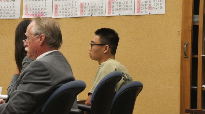 Jin Hyuk Byun in court. Photo Weatherston.