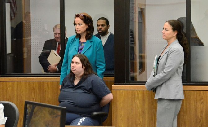 Jessica Lopez, Louis Perez, Dorothy Maraglino plead not guilty to murder.  Photo Weatherston.