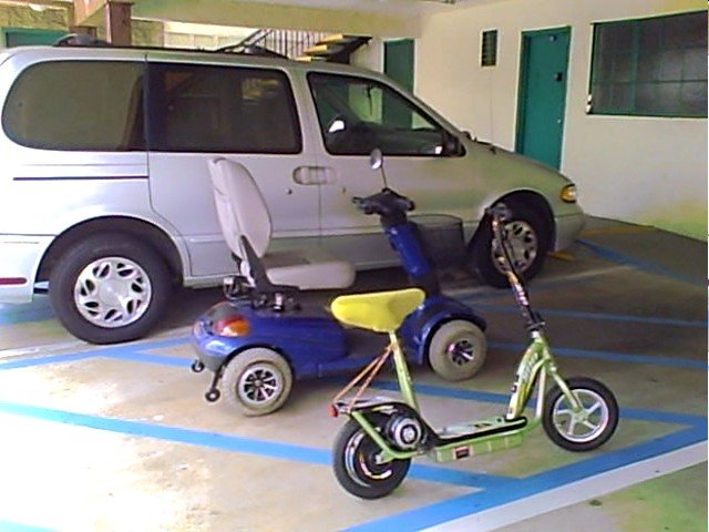 The RUV,the PMV, and Squidbillie scooter.