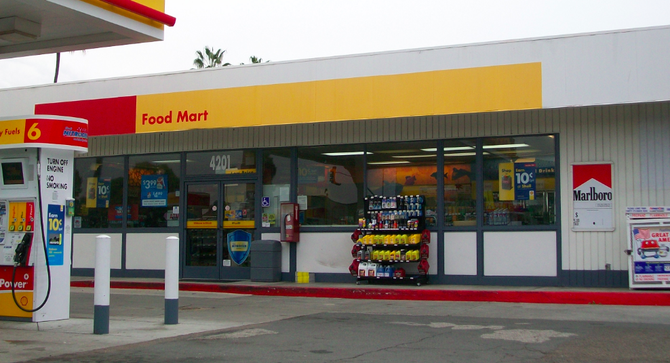 This gas station has been robbed three times in the past three years.