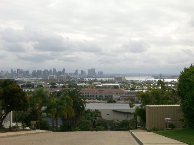 Overlooking downtown San Diego from the hills of Point Loma.