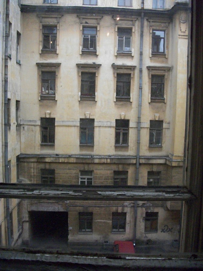 Typical sight in St. Petersburg's kommunalka housing. 