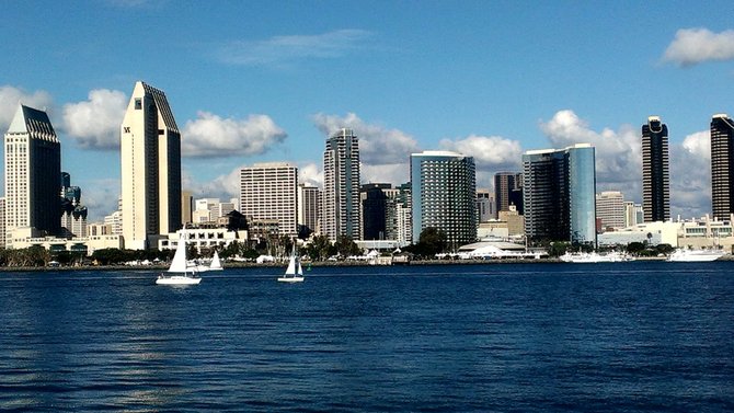 Photo taken of San Diego from Coronado 