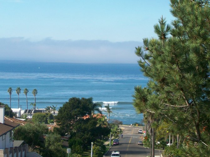 Overlooking Sunset Cliffs from top of Hill St. in Point Loma.
