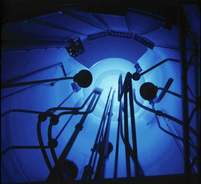 Inside TRIGA reactor