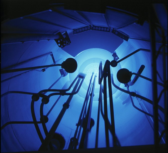 Inside a TRIGA reactor