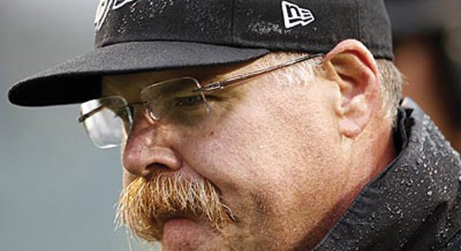 Andy Reid doesn’t need to coach the Chargers; the man and his mustache need a decade of quiet time.