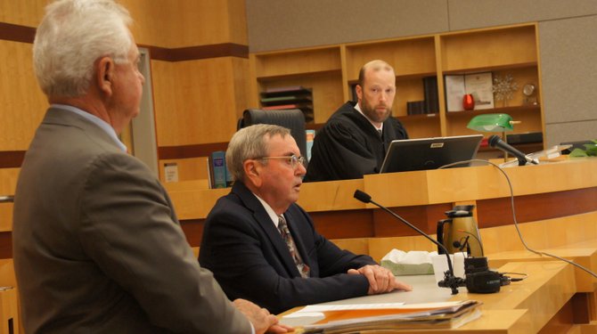 John Cihak, father of the woman accused of murder, testified.  Photo Weatherston.