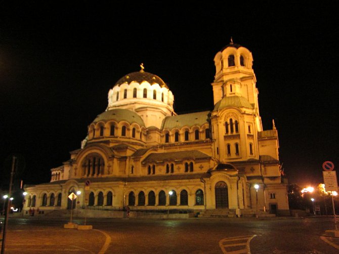 Sofia's St. Alexander Nevsky Cathedral, one of the largest Eastern Orthodox cathedrals in the world. 