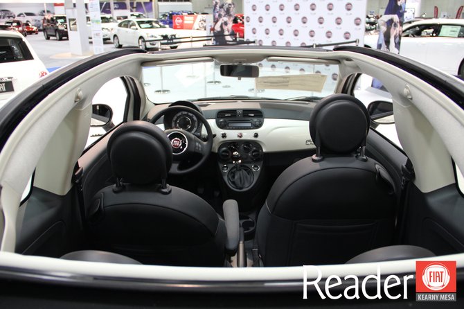 2013 Fiat 500C Interior. 