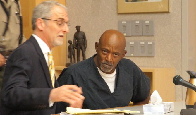 Atty William Matthews and Ervin Flood. Photo Weatherston.