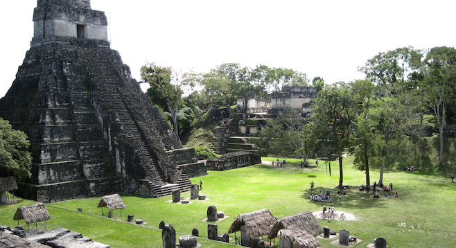 The Mayan ruins of Tikal, a UNESCO World Heritage Site. 