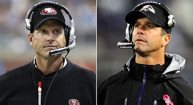 Jim and John Harbaugh could possibly face each other on the biggest entertainment stage in the galaxy.