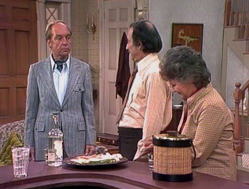 Conrad Bain, Bill Macy, and Bea Arthur in "Maude."
