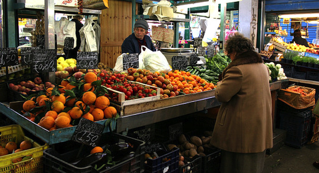 Get a glimpse of "real" Rome sans tourist crowds in Testaccio's food market. 