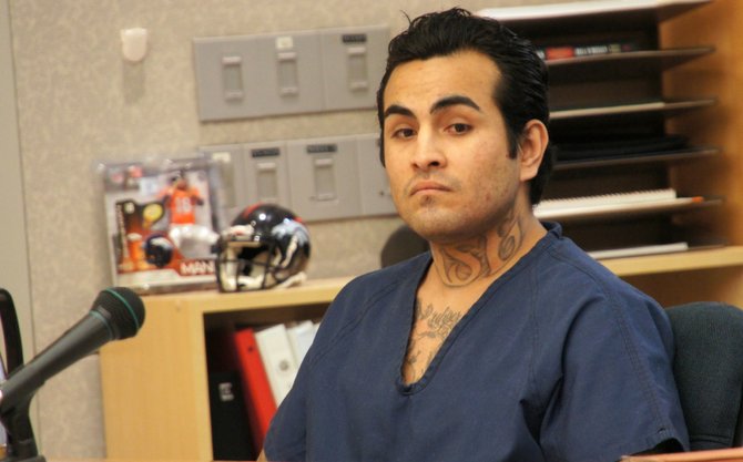 Sergio Alejandro Lopez Jr. in court today. Photo by Weatherston.