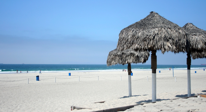 Chill out under the palapas just 40 minutes south of San Diego. (from Rosarito beach just up the road)
