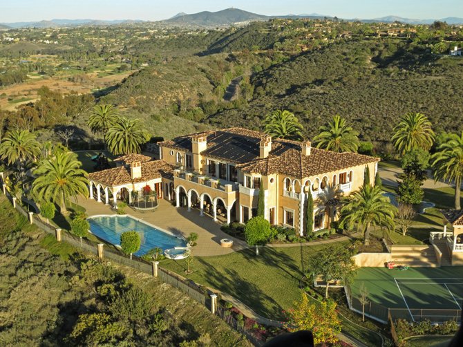 Rancho Santa Fe from Hot Air Balloon