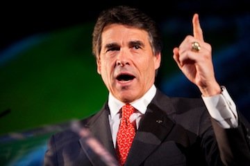 Rick Perry speaking at an American Legislative Exchange Council gathering in San Diego