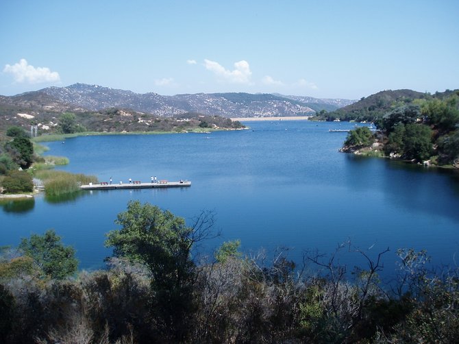 Dixon Lake in Escondido. A great getaway that's only an hour away from San Diego. There's fishing, hiking, camping, picnicking and paddle boating, not to mention great photo opportunities.  