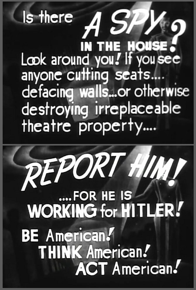 1. Nazis will be asked to leave the theatre.