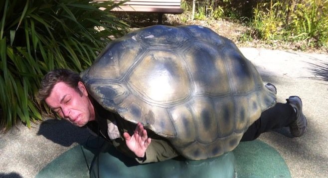 Uncle Jimmy, as a Turtle. 