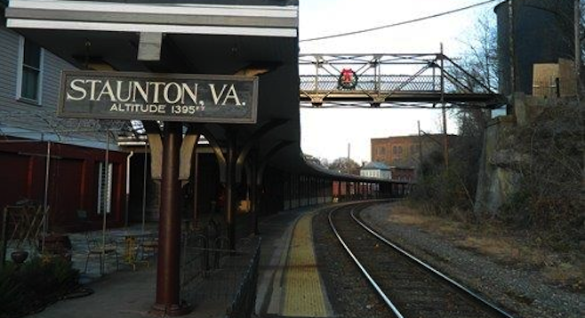 In use since the Civil War era, the Staunton train stop is a four-hour Amtrak ride from Washington, D.C.