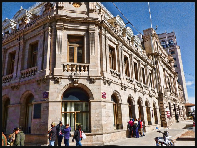 Edificio historico en centro de Chihuahua.