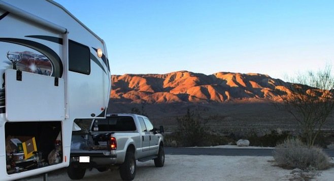 Camping in Anza-Borrego Desert, just two hours east of San Diego. The great outdoors is waiting... go find it! 