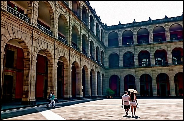 Courtyard at Mexico City's National Palace