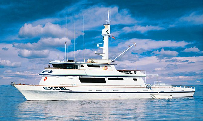 Bill Poole’s 'Excel' is just one of the many superlative members of San Diego’s long range sportfishing fleet that regularly prowls the Baja coast in search of big gamefish.
