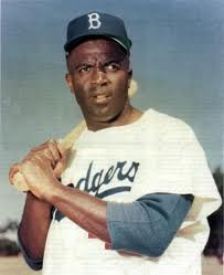 Neither Brooks, nor Edward G., nor Smokey, nor Bojangles, nor Crusoe, nor Phil Alden, nor Holly Peete: it's real-life Brooklyn Dodgers power hitter (and the first black man ever to cross the professional baseball color barrier), Jackie Robinson!