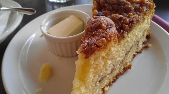 Conventional coffee cake