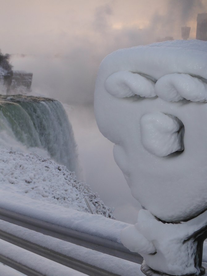 Frozen Viewfinder in Niagara Falls
