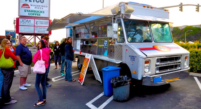 Since November, the City of Del Mar has banned food-truck gatherings such as this recent event in La Mesa. That may change soon.