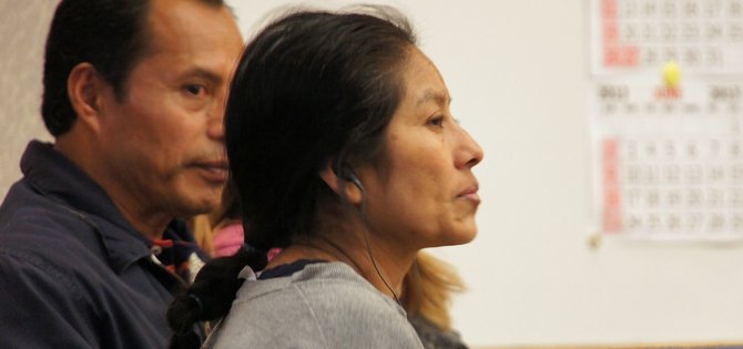 Aunt Inez Martinez Garcia admitted 3 counts child abuse.  Photo Weatherston.